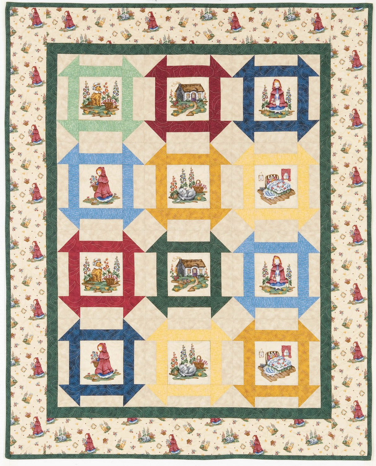 Little Red Riding Hood Book Quilt Pattern by P3 Designs