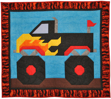 Monster Truck Quilt Pattern by Counted Quilts