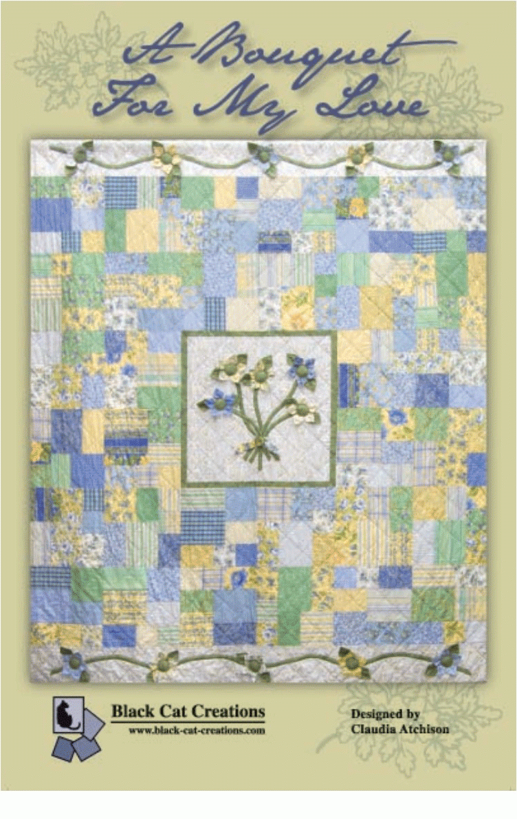 A Bouquet For My Love Downloadable Pattern by Black Cat Creations