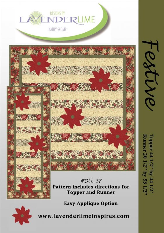 Festive Quilt Pattern by Lavender Lime Quilting