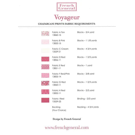 Voyageur Quilt Pattern