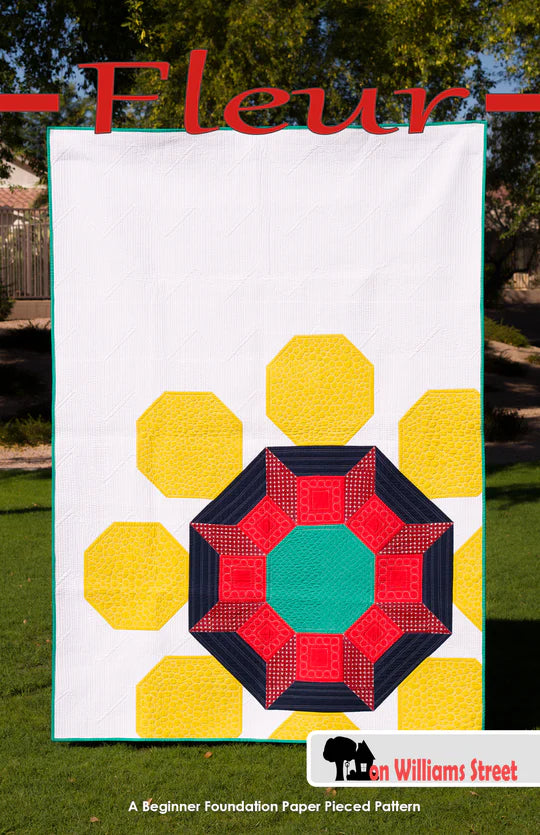 Fleur Modern Quilt Pattern by On Williams Street