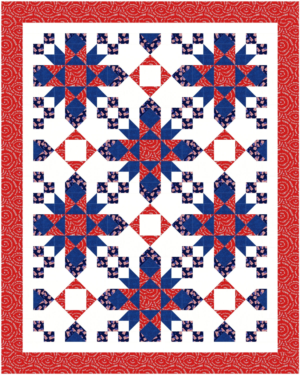 Flurries Downloadable Pattern by Beaquilter