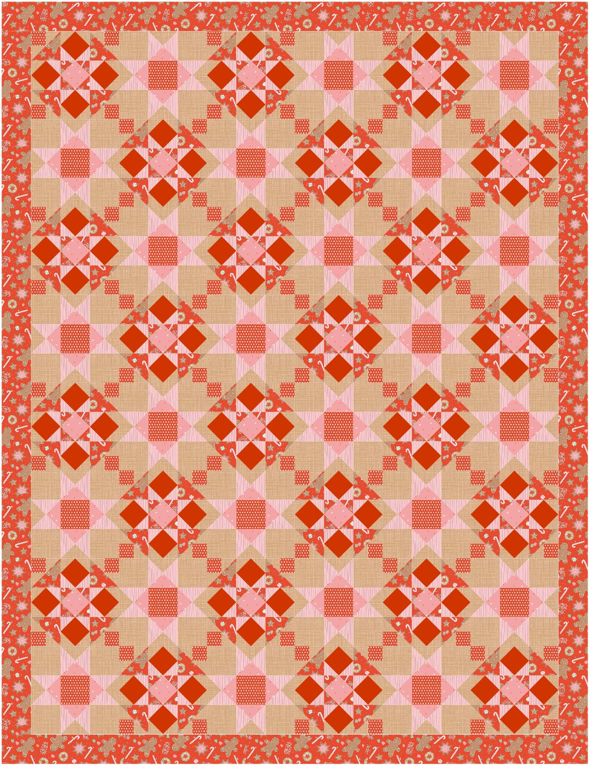 Gingerbread Cookies Downloadable Pattern by Beaquilter