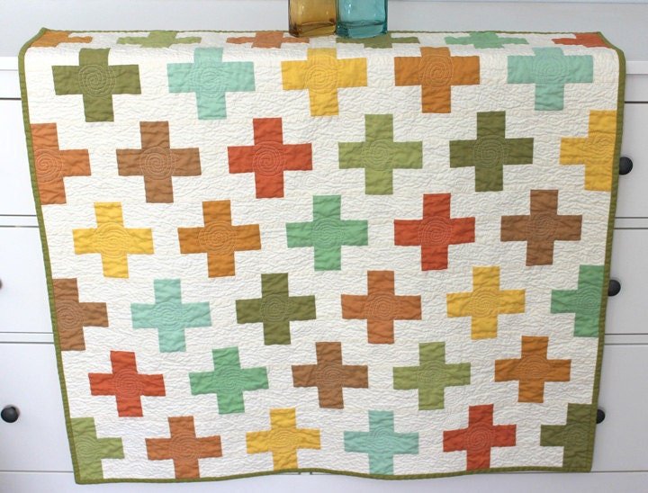 On the Plus Side Quilt Pattern by Orange Dot Quilts