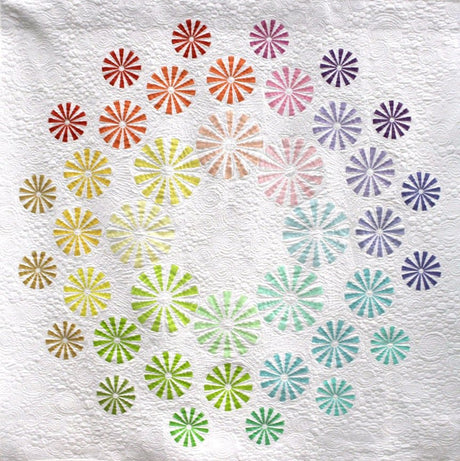 Back of the Totally Spring Quilt Pattern by Orange Dot Quilts