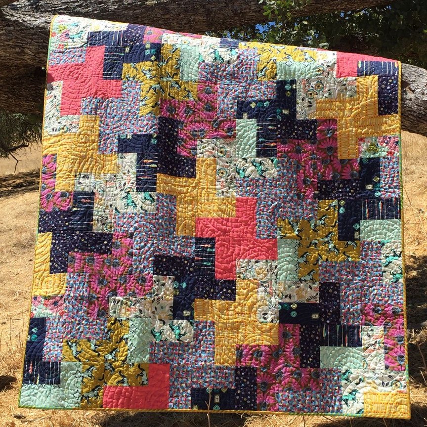 A Little Heat Wave Quilt Pattern by Orange Dot Quilts