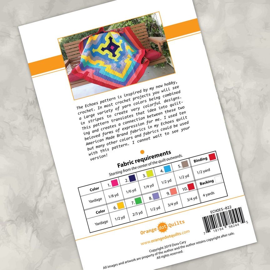 Echoes Quilt Pattern Quilting Books Patterns and Notions