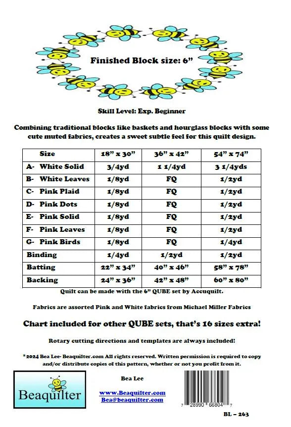 Hyacinths in Baskets Downloadable Pattern by Beaquilter