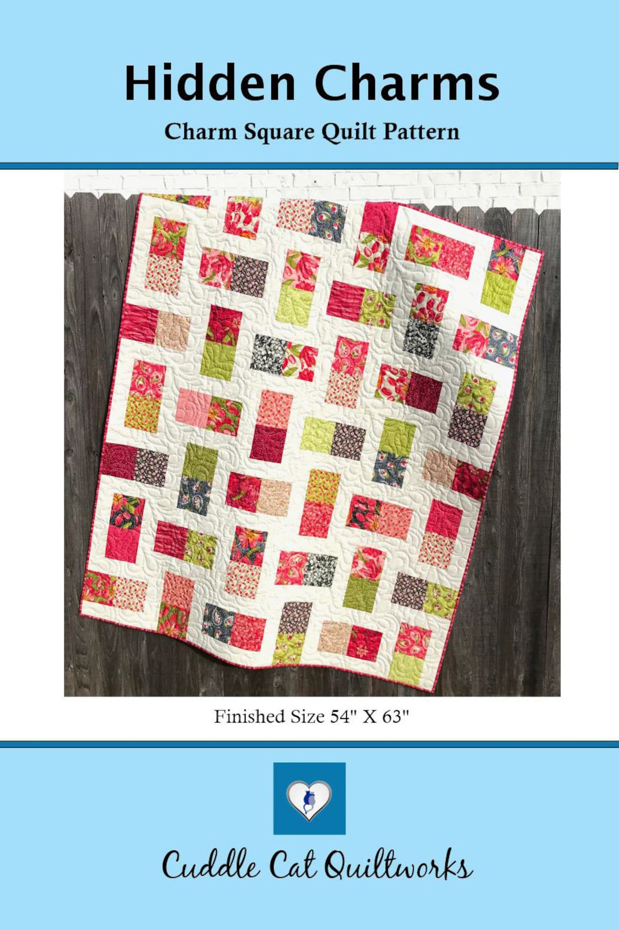 Hidden Charms Downloadable Pattern by Cuddle Cat Quiltworks