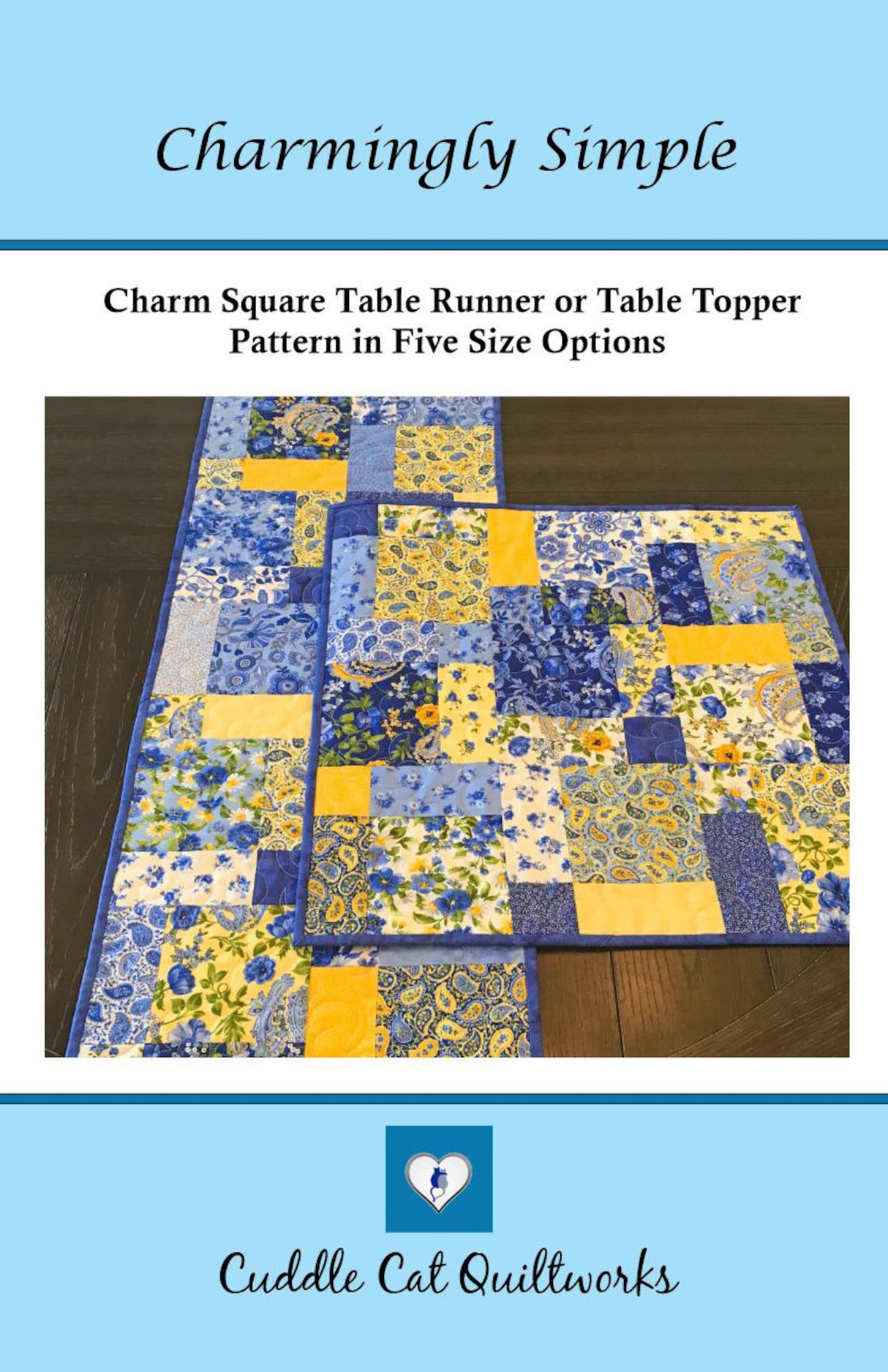 Charmingly Simple Downloadable Pattern by Cuddle Cat Quiltworks