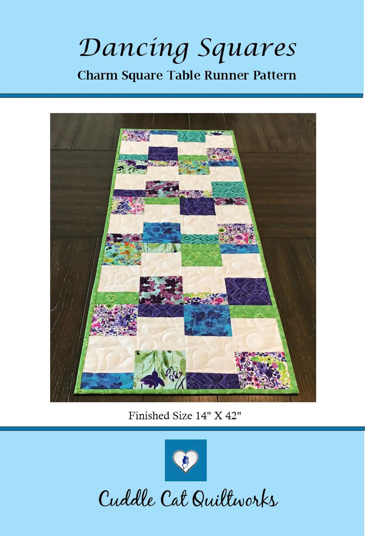 Dancing Squares Downloadable Pattern by Cuddle Cat Quiltworks