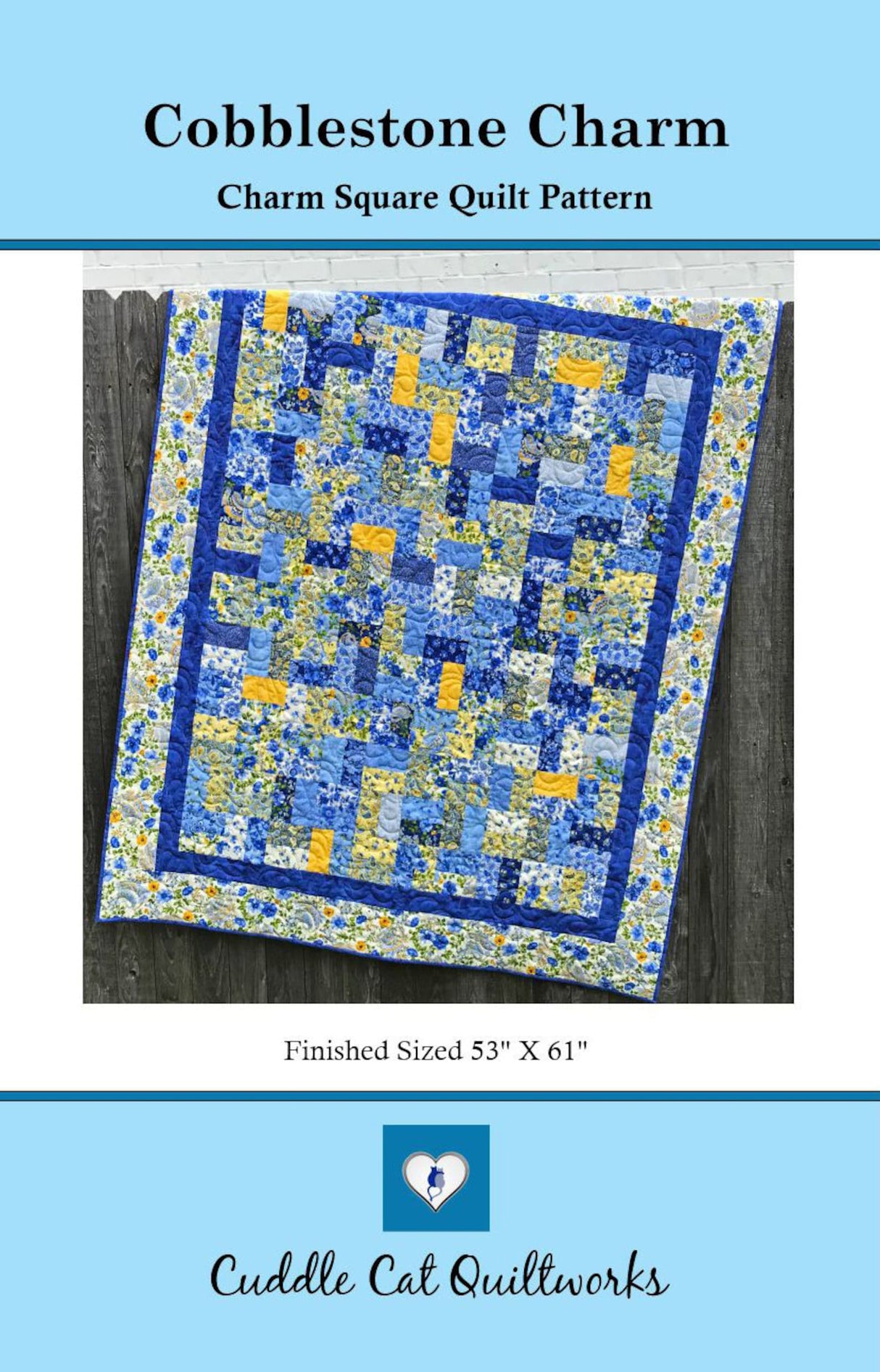 Cobblestone Charm Downloadable Pattern by Cuddle Cat Quiltworks
