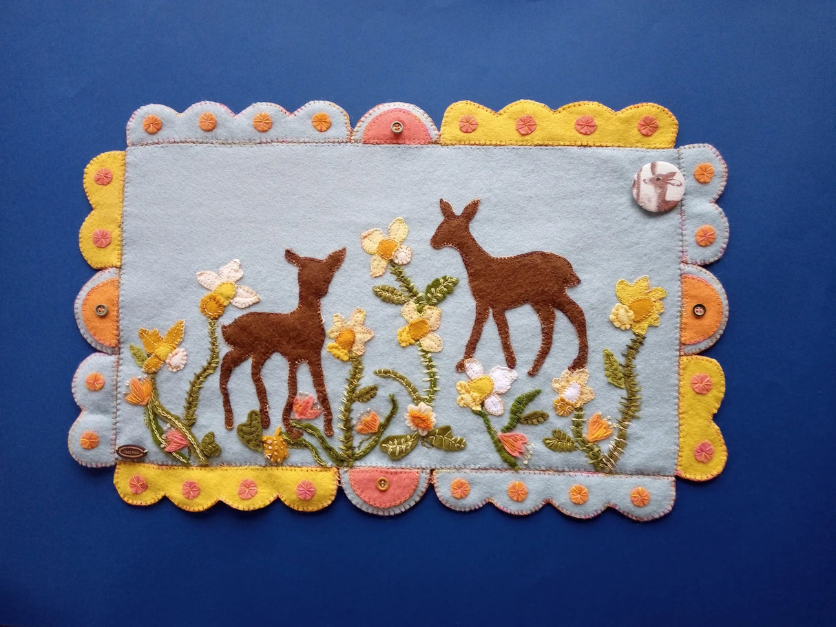 Daffodil Meadow Downloadable Pattern by Pams Penny Rugs