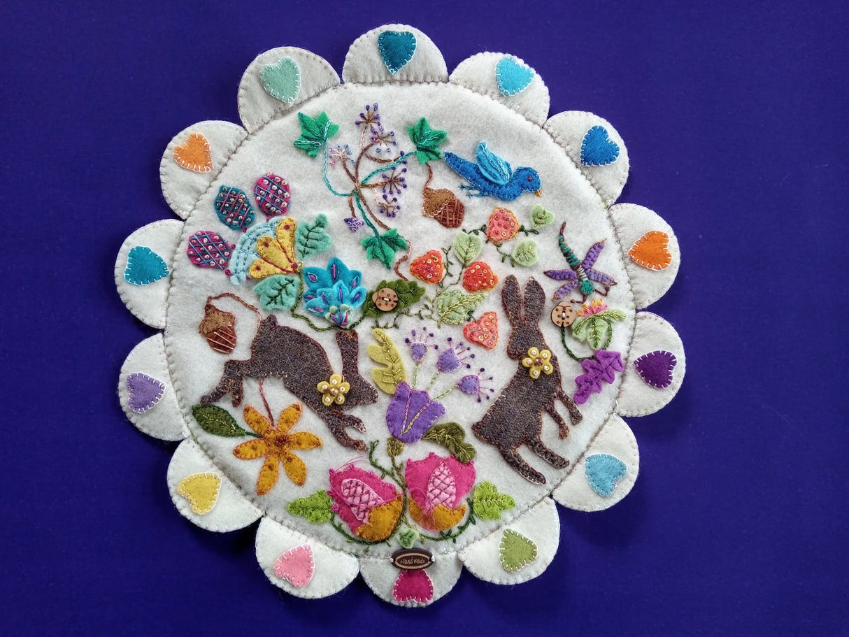 Wild Flower Frolics Downloadable Pattern by Pams Penny Rugs