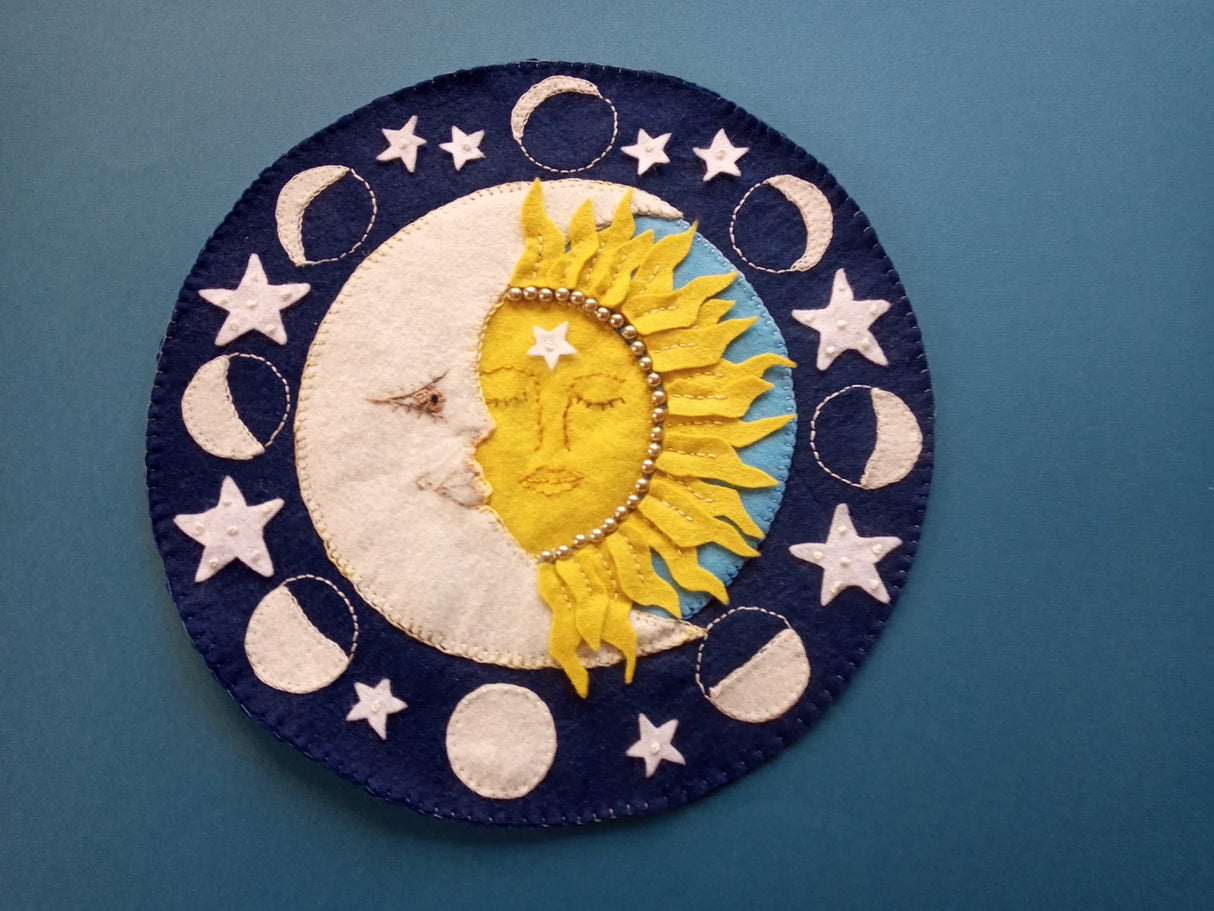 Celestial Soulmates Downloadable Pattern by Pams Penny Rugs