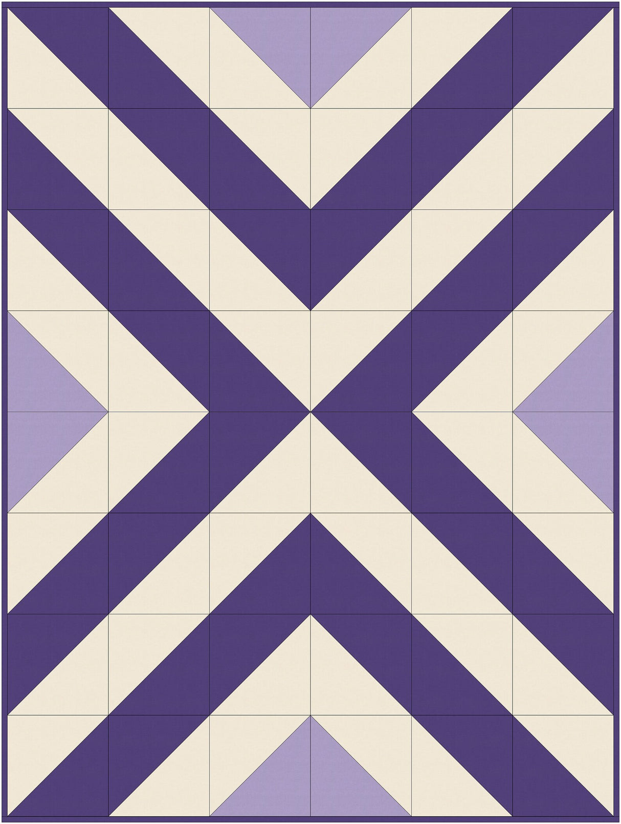 X Quilt Downloadable Pattern by Handwoven By Leah