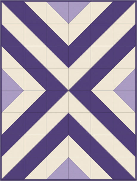 X Quilt Downloadable Pattern by Handwoven By Leah
