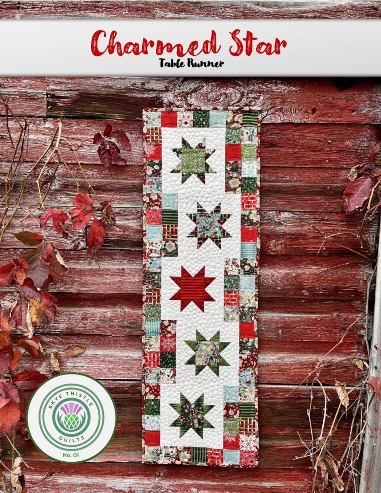 Runner Charmed Star Table Runner Pattern by Skye Thistle Quilts