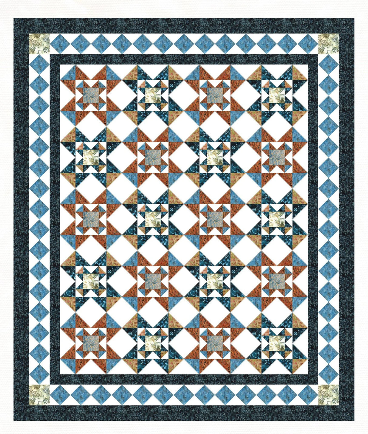 Baroque Star Downloadable Pattern by Curlicue Creations