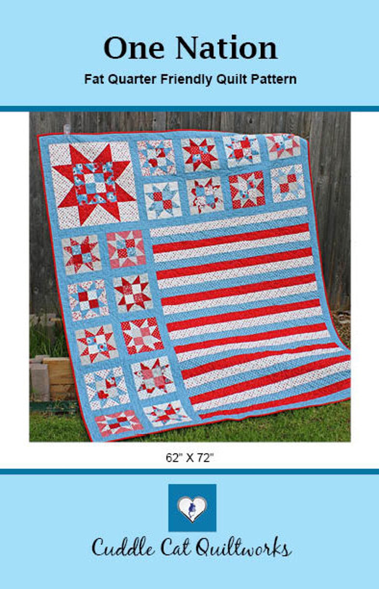 One Nation Downloadable Pattern by Cuddle Cat Quiltworks