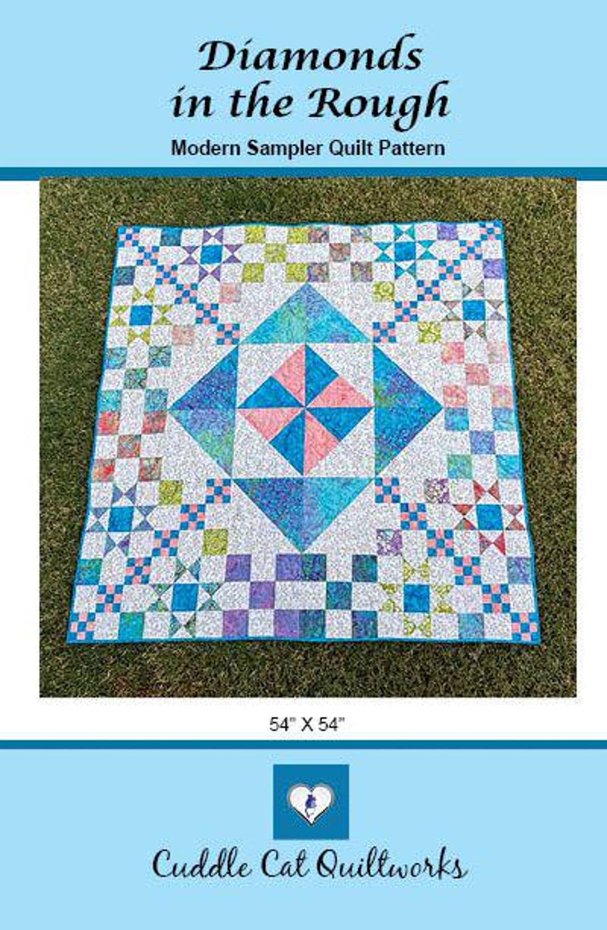 Diamond in the Rough Downloadable Pattern by Cuddle Cat Quiltworks