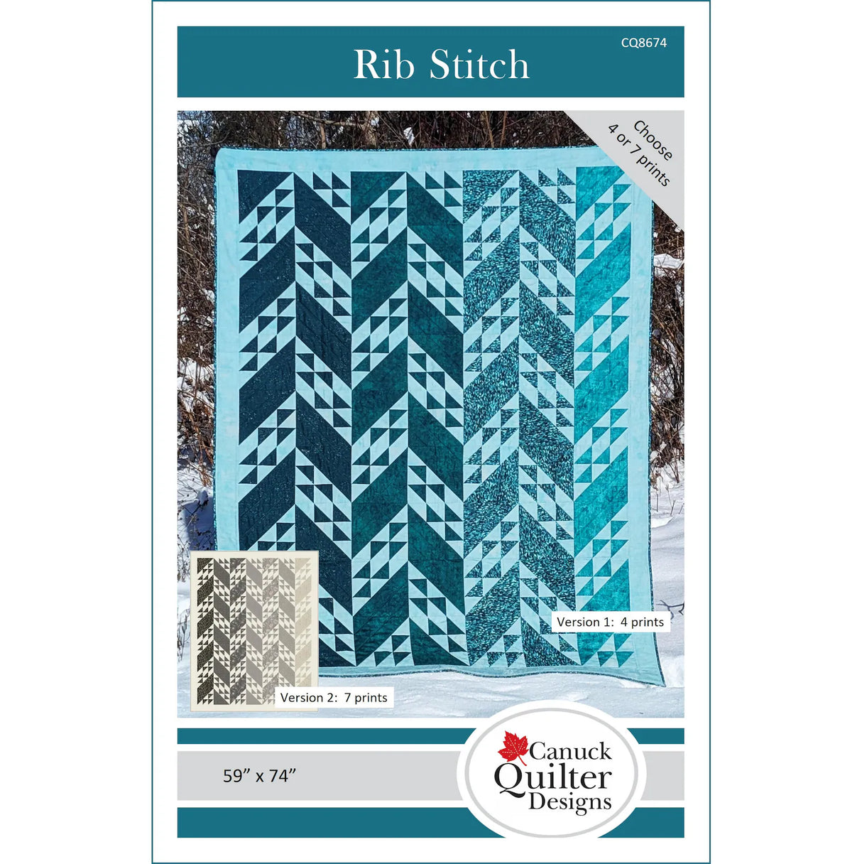 Rib Stitch Downloadable Pattern by Canuck Quilter Designs