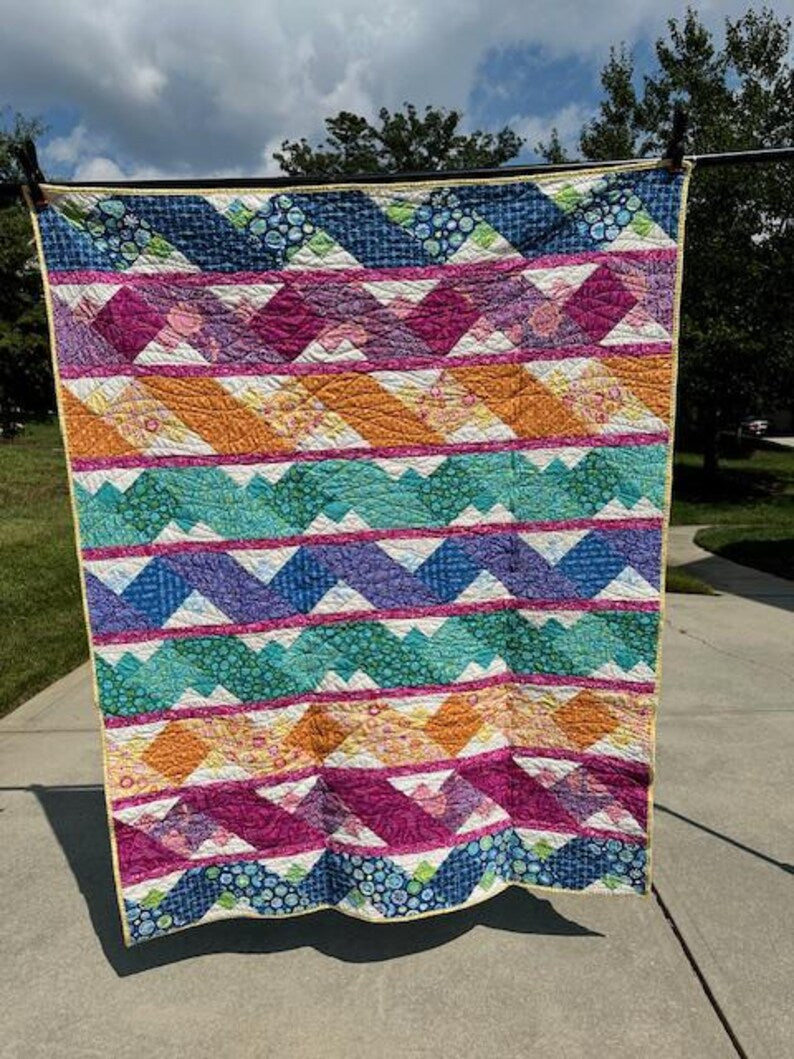 Ribbons Quilt Pattern by Handwoven By Leah