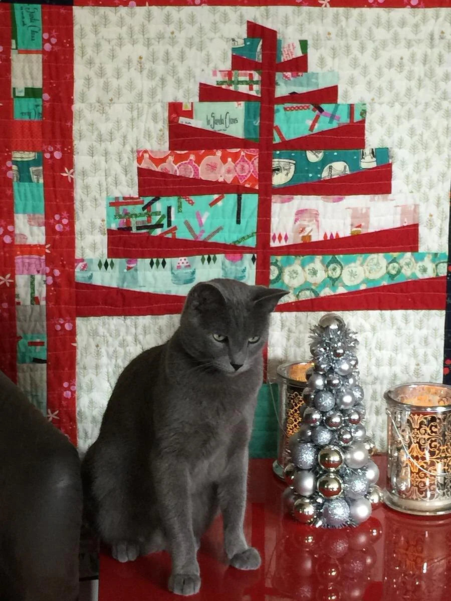 Back of the Christmas 1964 Quilt Pattern by Blue Nickel