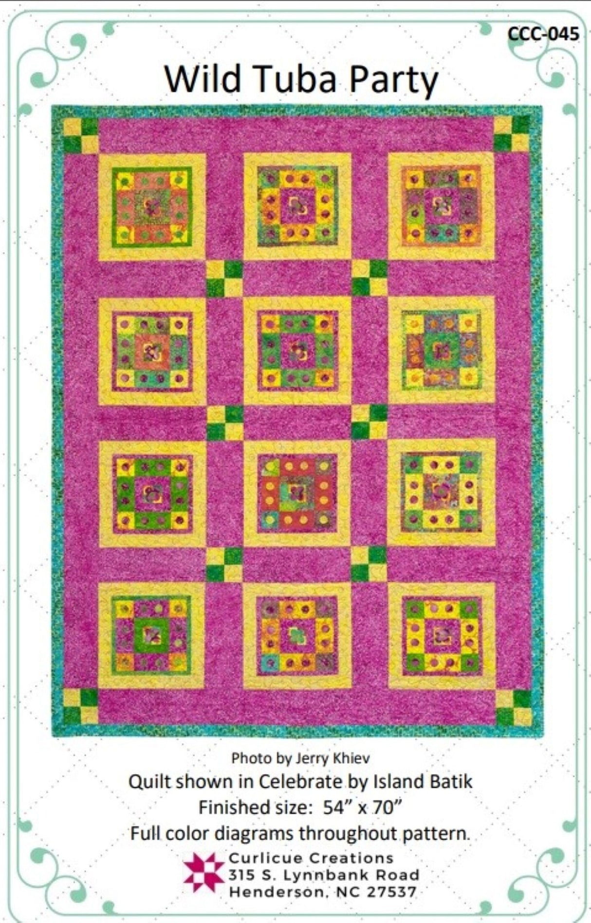 Wild Tuba Party Downloadable Pattern by Curlicue Creations