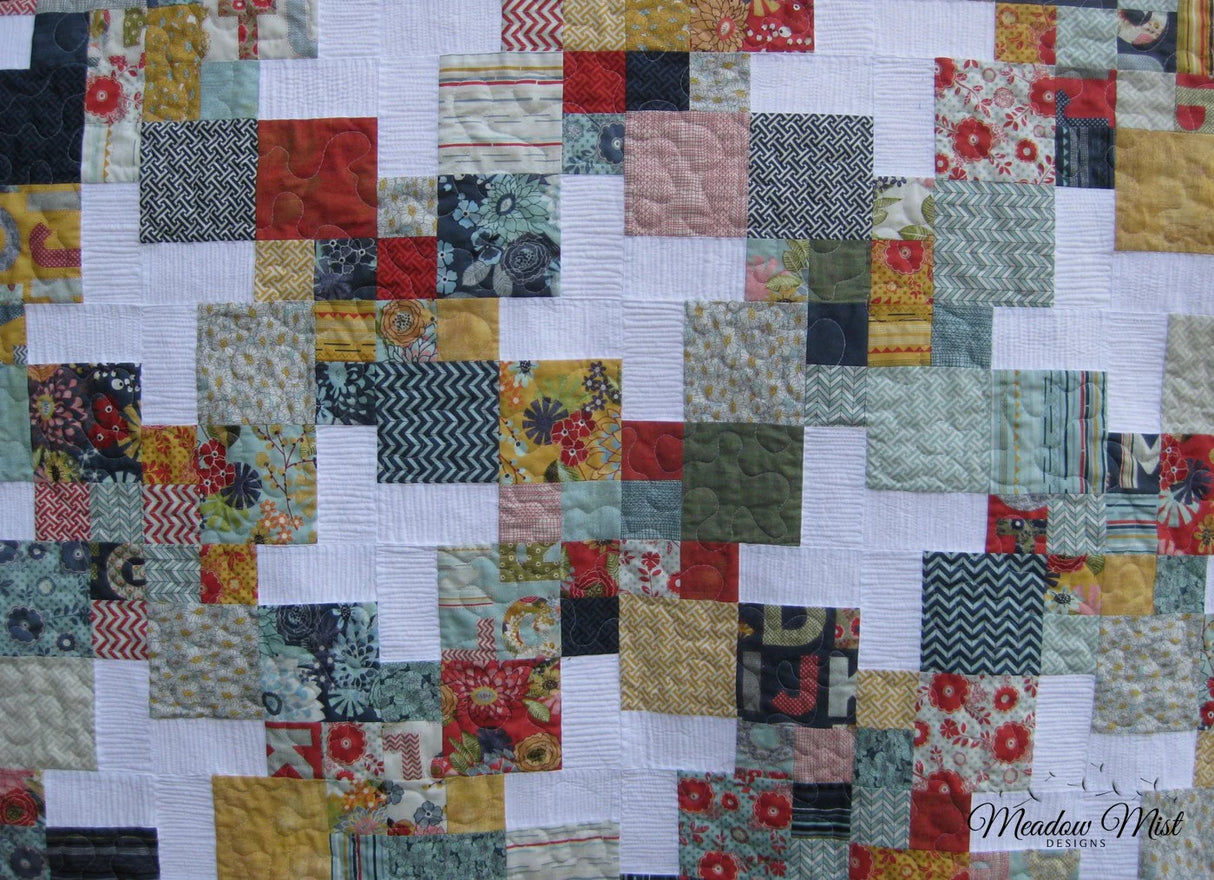 Peanut Butter Pinwheels Quilt Pattern by Meadow Mist Designs