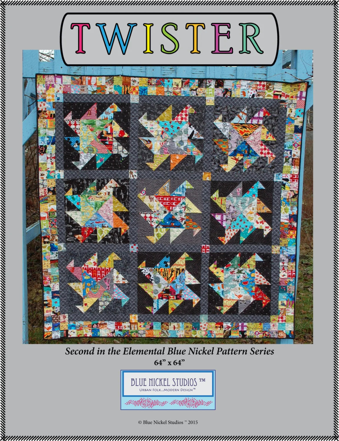 Twister Quilt Pattern by Blue Nickel