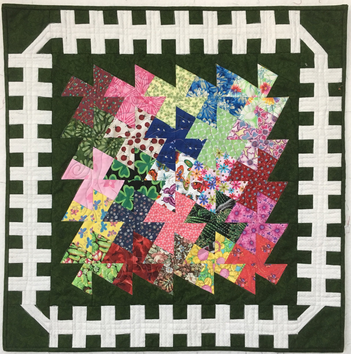 Garden Twister Quilt Pattern by True Blue Quilts