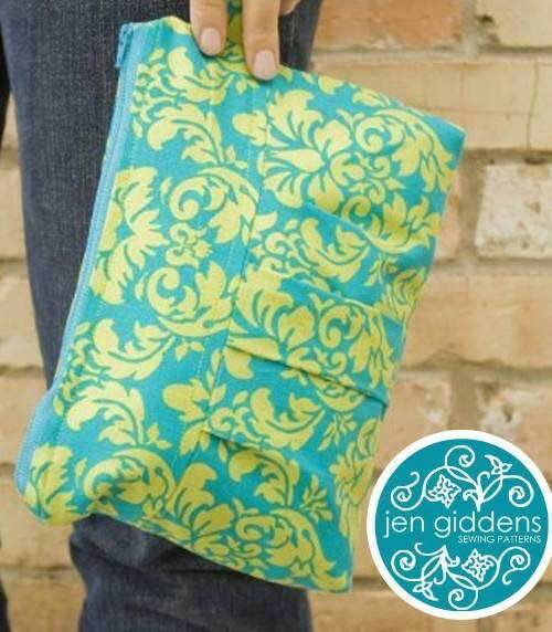 Pleated Clutch Pattern by Jed Fox Studios