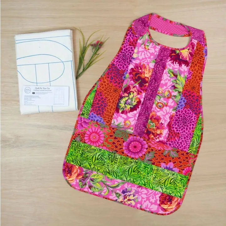 Quilt As You Go Coverall Adult Bib