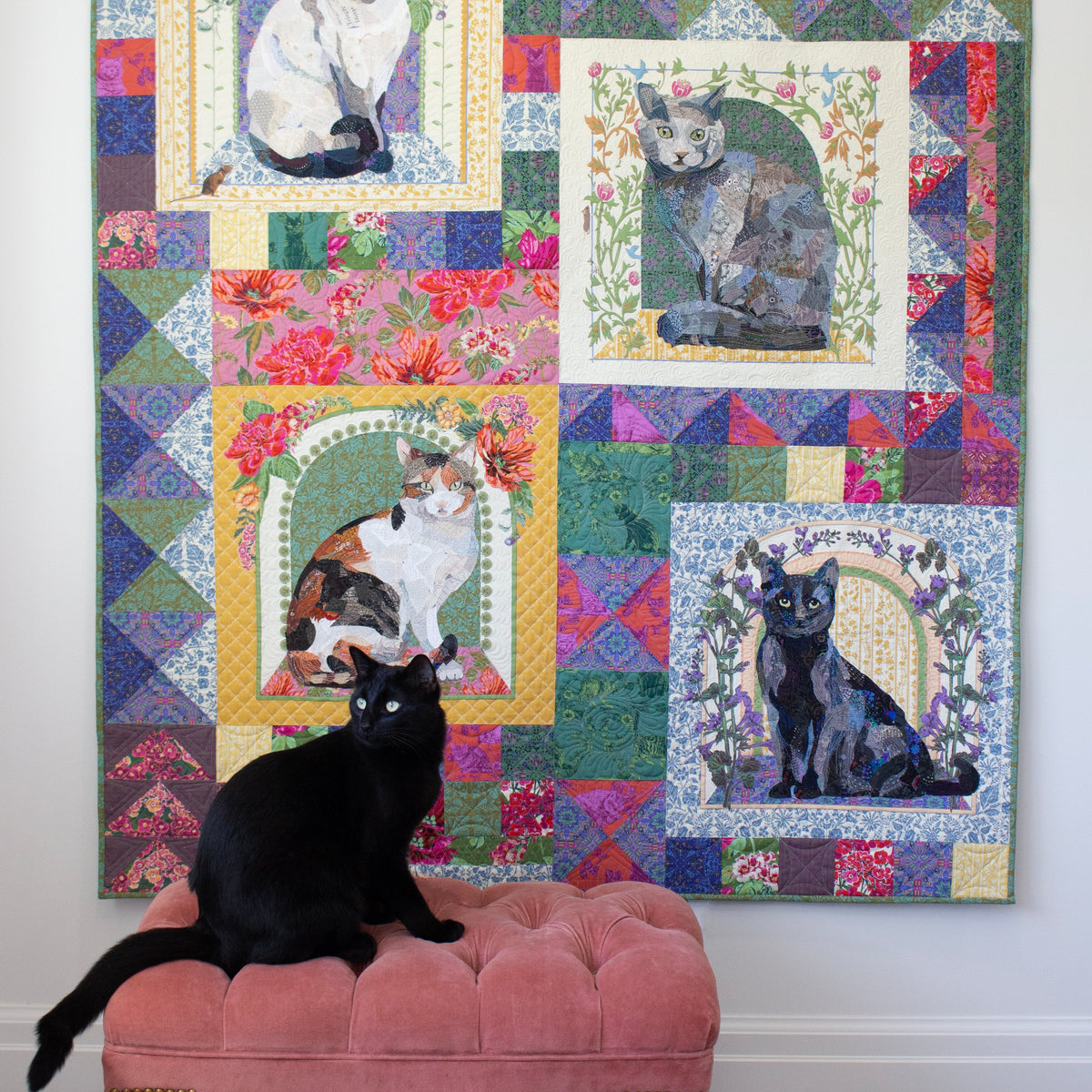 Flora & Felines Quilt Pattern – Quilting Books Patterns and Notions
