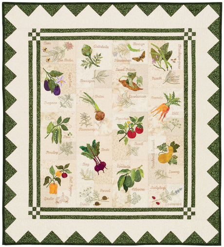 Pearl's Garden Quilt Pattern by P3 Designs