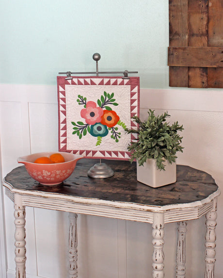 Floral Cluster Mini Quilt Pattern by Stringtown Lane Quilts