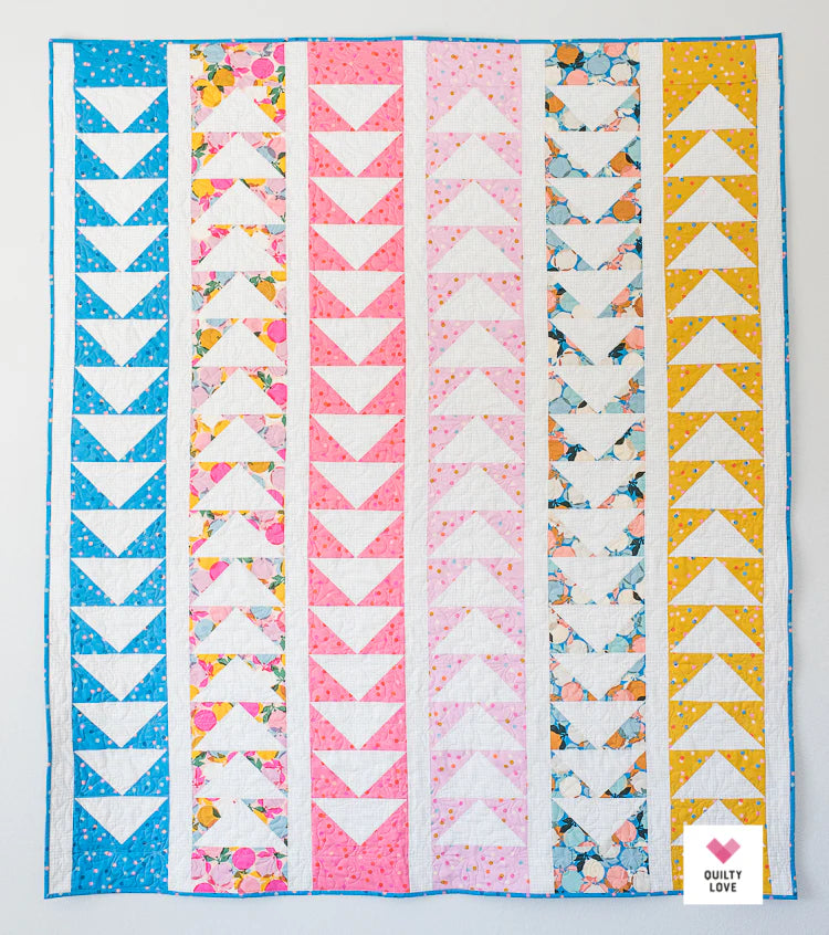 Flying Quilt Pattern by Quilty Love