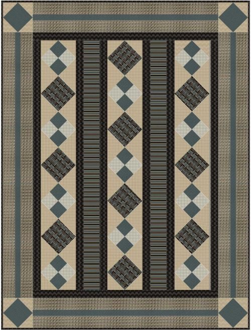 Savile Diamonds Downloadable Pattern by Upper Canada Quiltworks