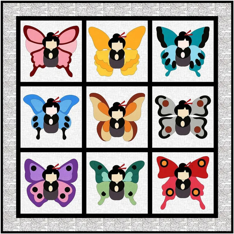 All A Flutter Quilt Pattern by FatCat Patterns