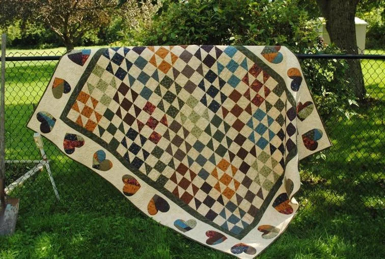 Scrappy Hearts Quilt Pattern by Upper Canada Quiltworks