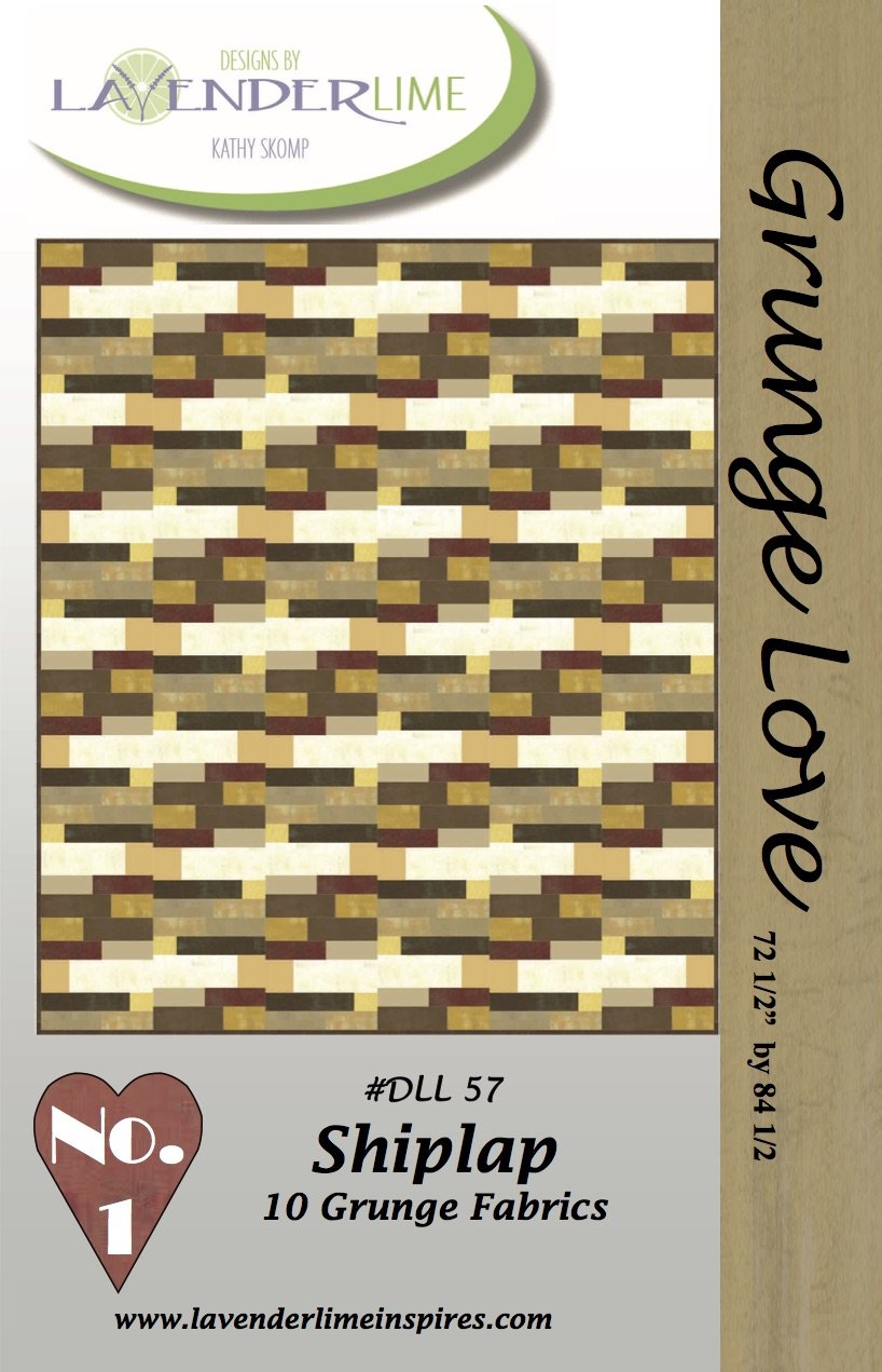 Grunge Love #1 Shiplap Quilt Pattern by Lavender Lime Quilting