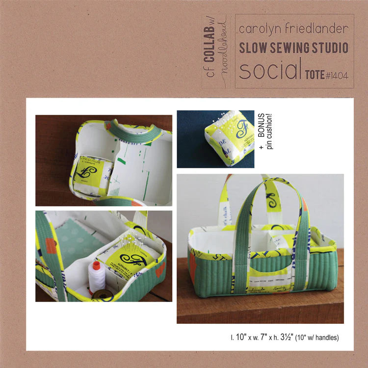 Social Tote Pattern by Carolyn Friedlander