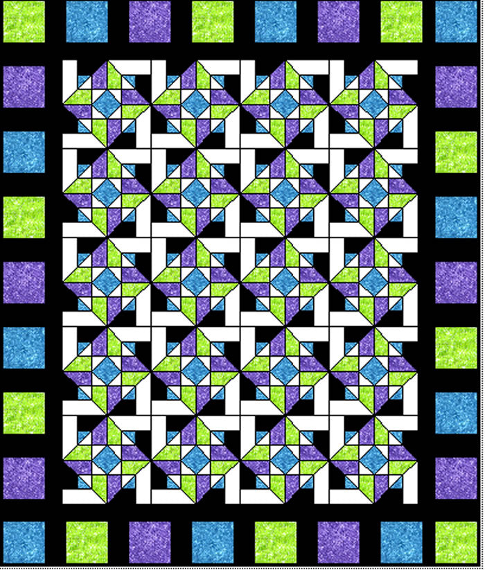 Double Effect Quilt Pattern by Sam Quilt Designs