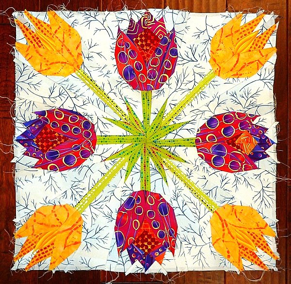 Tessellating Tulipans Quilt Pattern