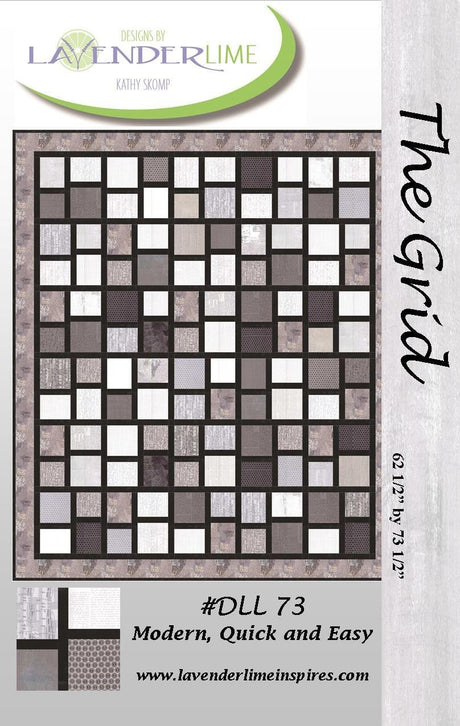 The Grid Quilt Pattern by Lavender Lime Quilting
