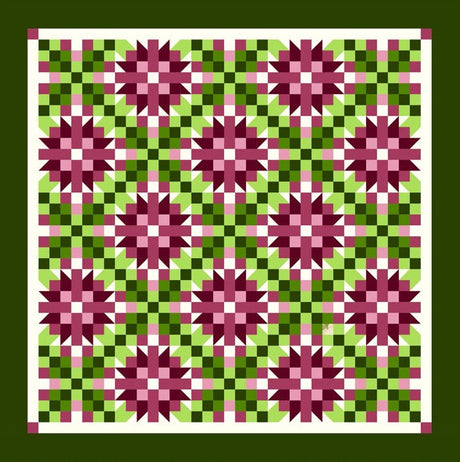 Wild Irish Rose Quilt Pattern by Tourmaline & Thyme Quilts