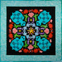 Circle of Friends Patterns - Turquoise Turtles by Quilted Lizard