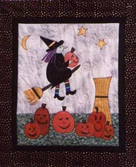 Wanda and Her Jack-O-Lanterns Downloadable Pattern by Kay Buffington